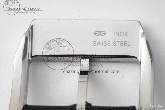 MIROTIME 0423 Pilot Chrono SS AZF 1:1 Best Edition Blue Dial on Brown Leather Strap A TimelessDesign 7060